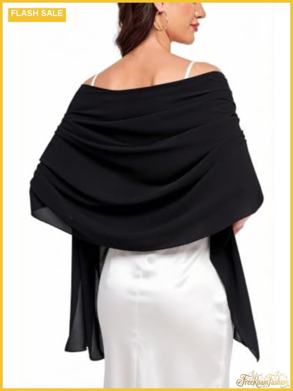 Chiffon Shawl Wrap Women Evening Wedding Scarf - Picture 2 of 6
